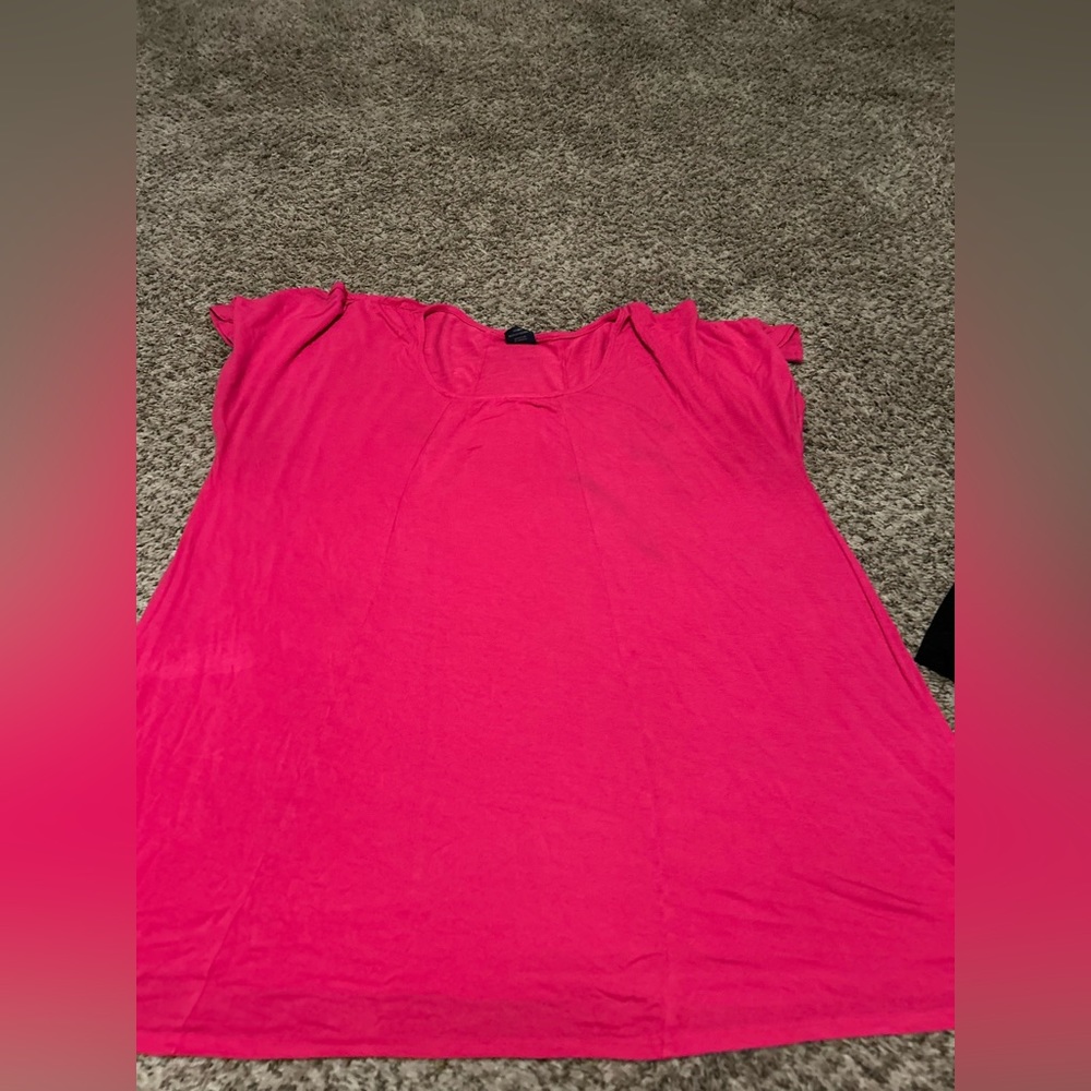 hot pink blouse!